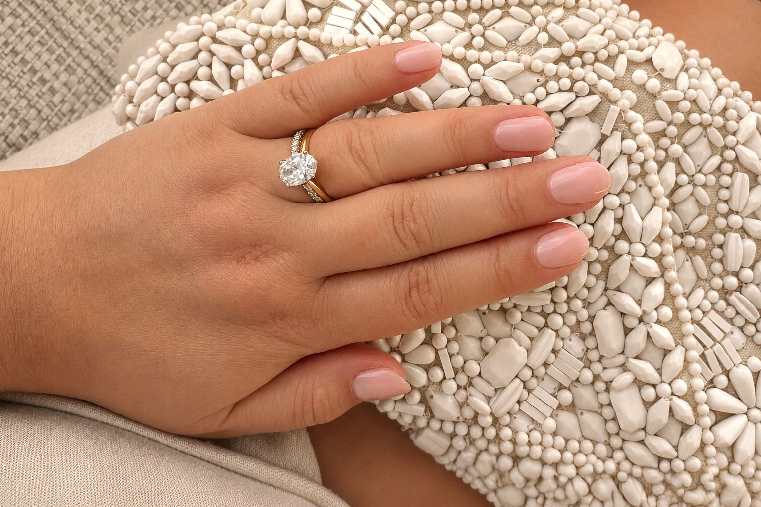 Manicured hand